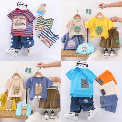 set boy fun graphic tee 23RBY26092435SL - setelan anak laki-laki (MIX MOTIF)